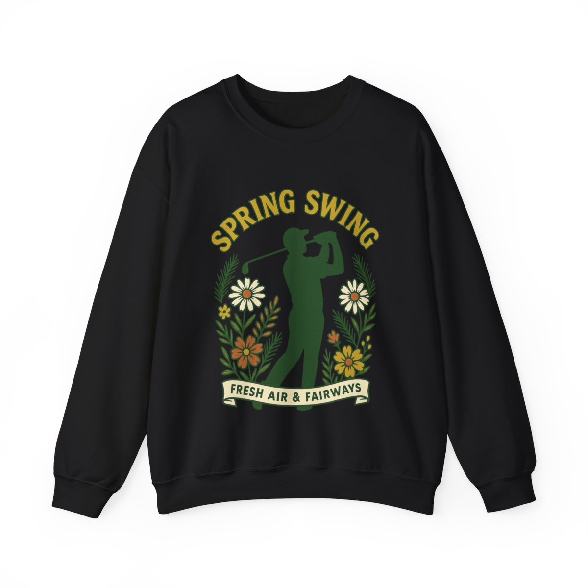 Par & Pine Spring Swing Crewneck — Par & Pine original golf design