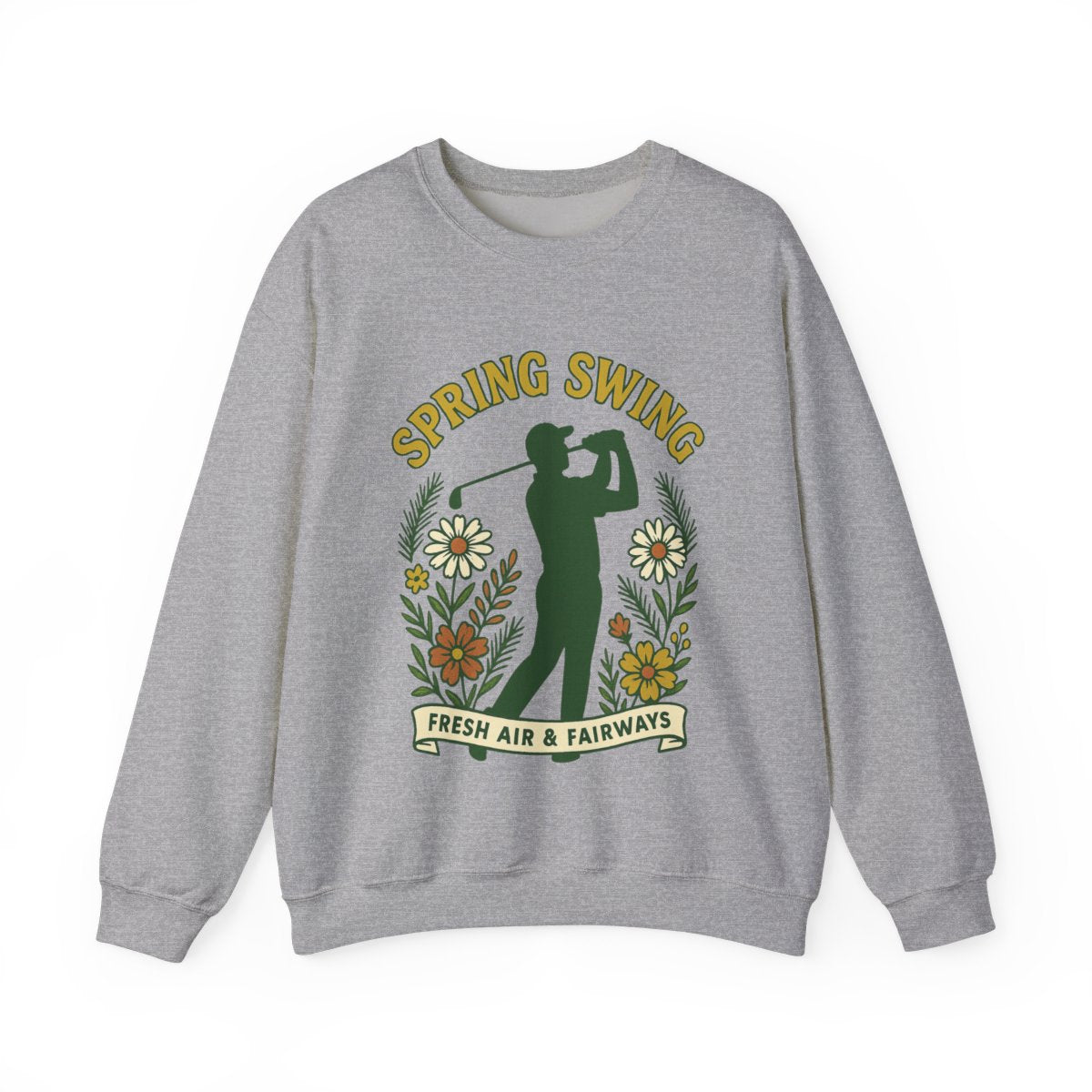 Par & Pine Spring Swing Crewneck — Par & Pine original golf design, view 2