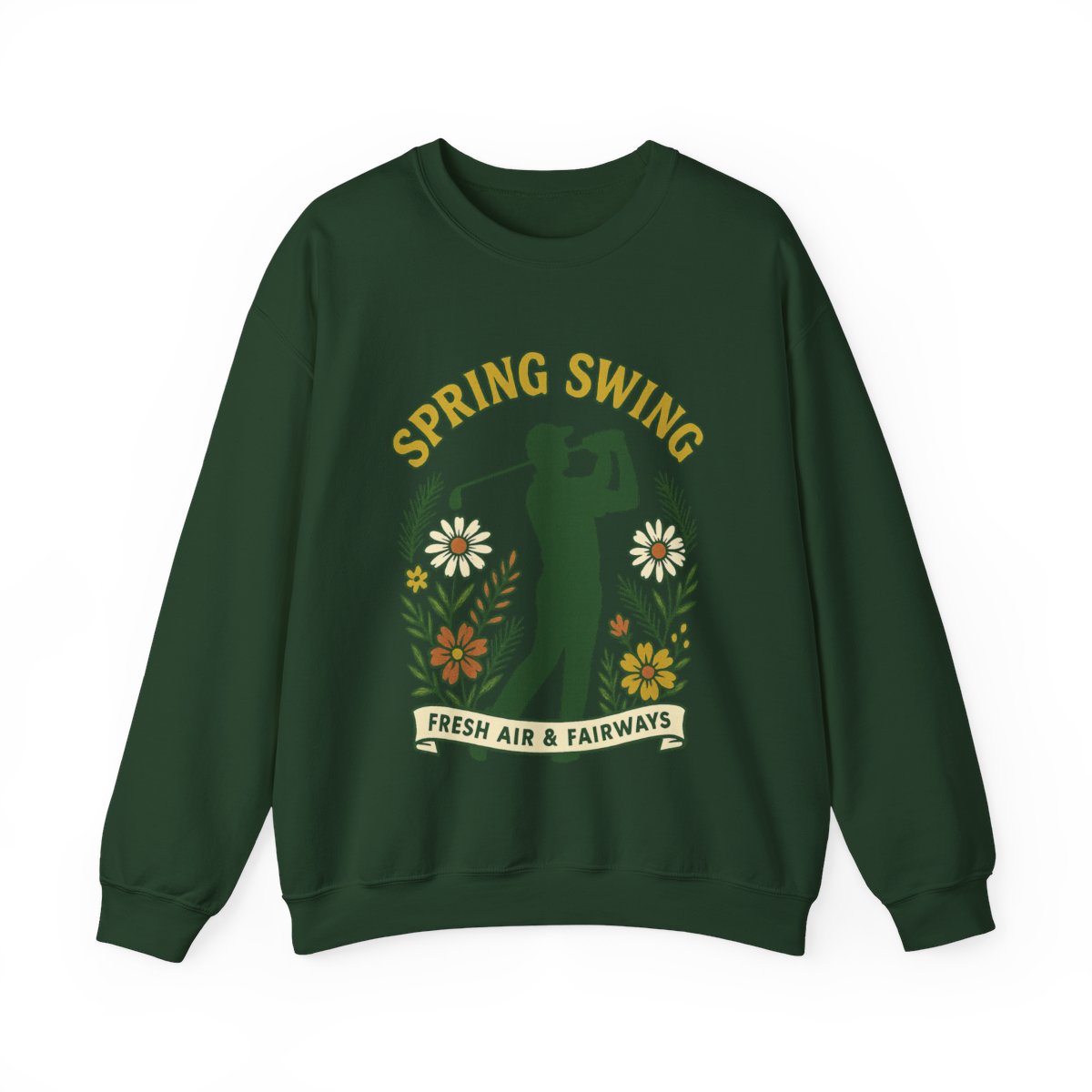 Par & Pine Spring Swing Crewneck — Par & Pine original golf design, view 3