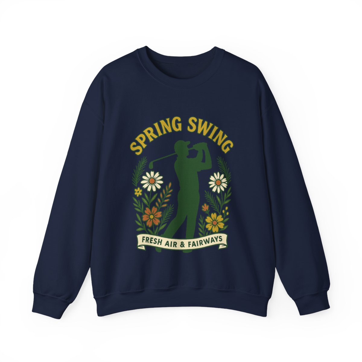 Par & Pine Spring Swing Crewneck — Par & Pine original golf design, view 4