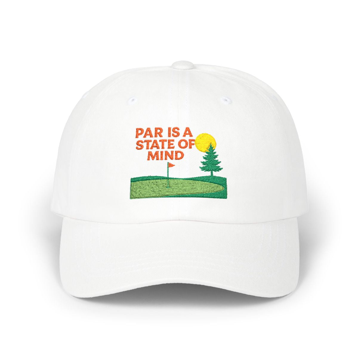 Par & Pine State of Mind Dad Cap — Par & Pine original golf design