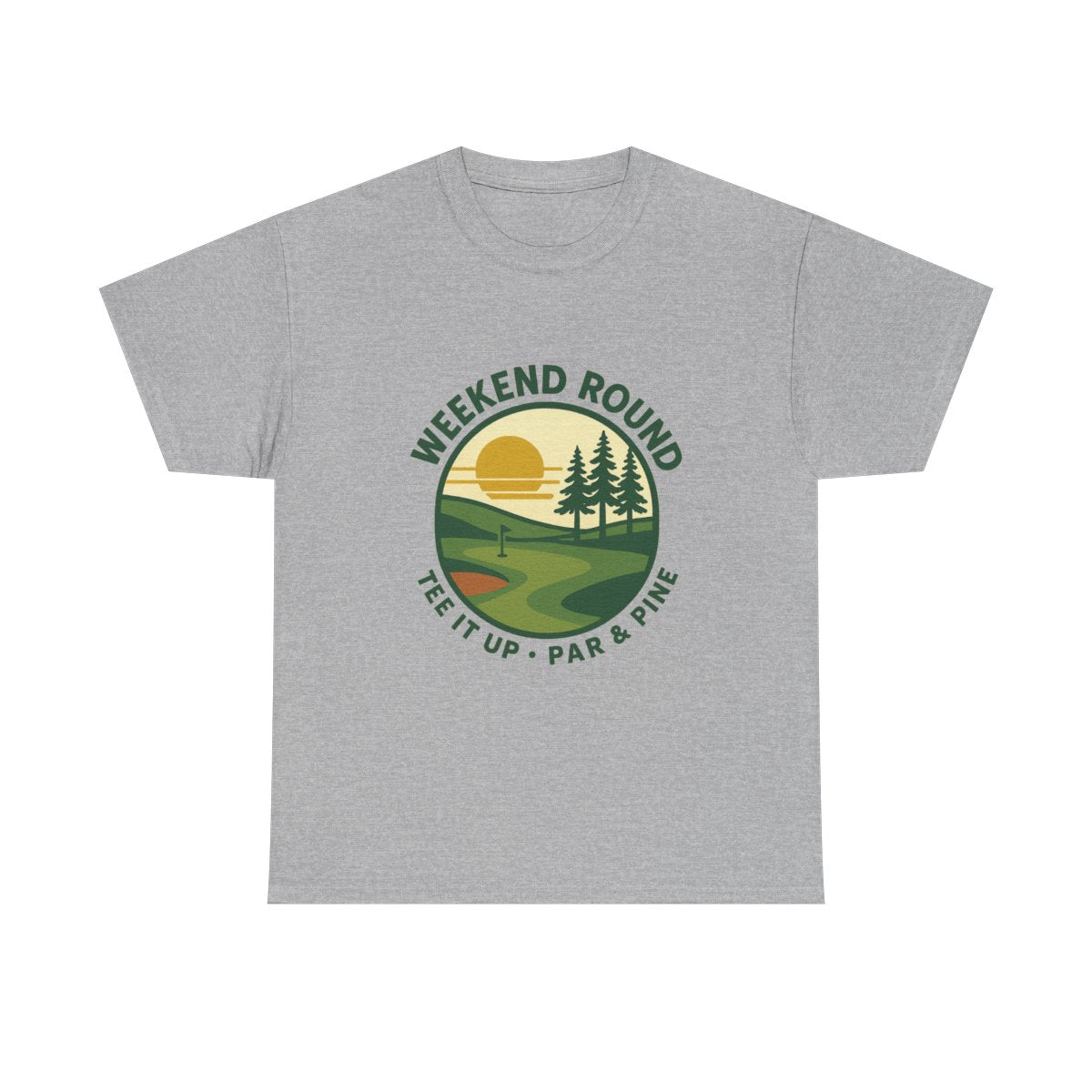 Par & Pine Weekend Round Tee — Par & Pine original golf design, view 4