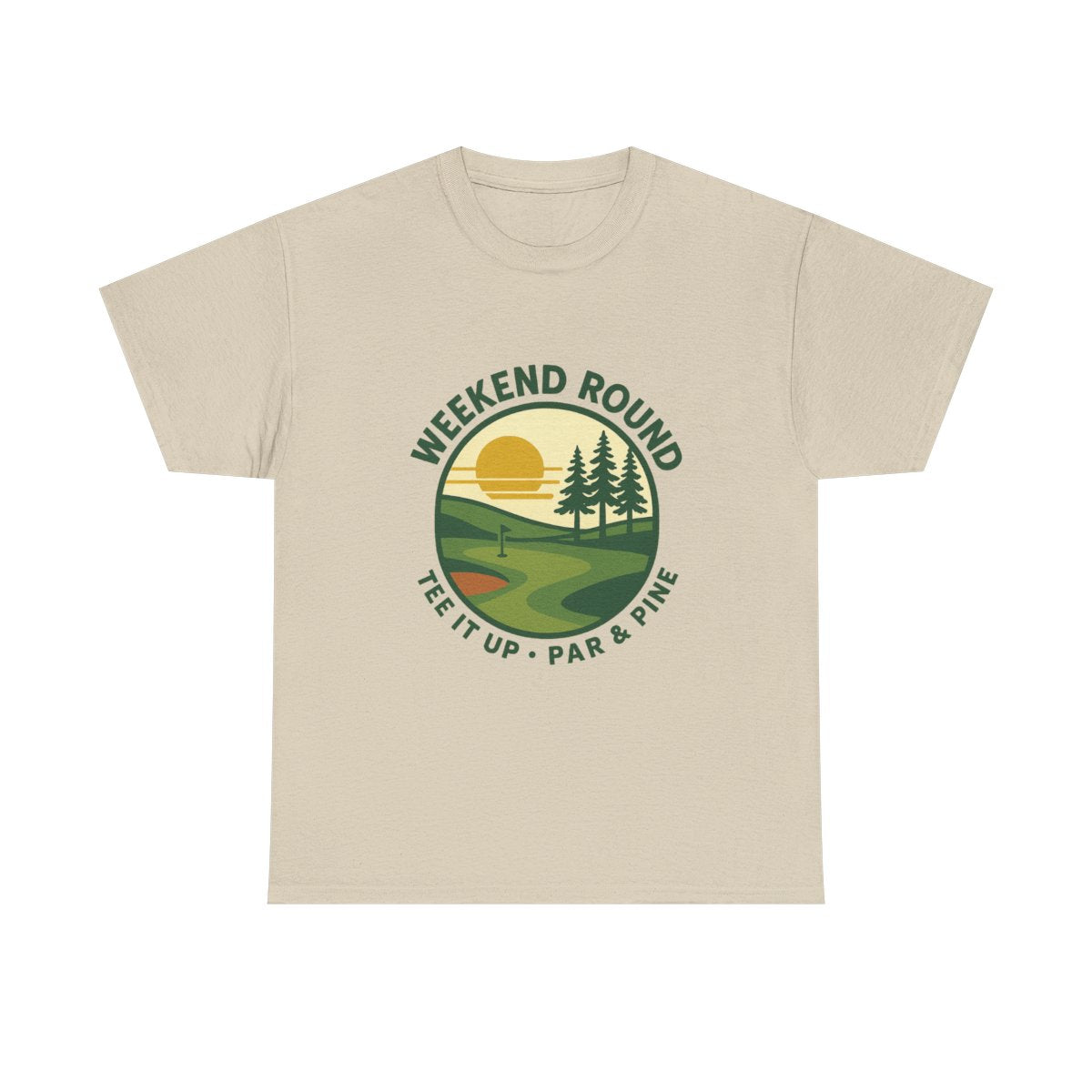 Par & Pine Weekend Round Tee — Par & Pine original golf design, view 3