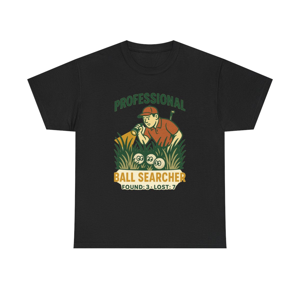 Professional Ball Searcher Tee — Par & Pine original golf design, view 2