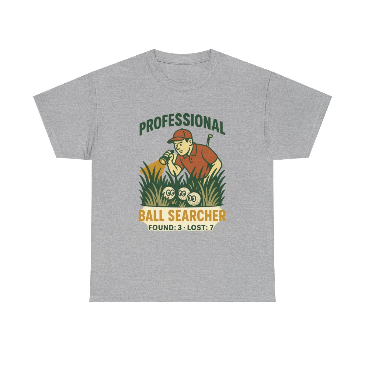 Professional Ball Searcher Tee — Par & Pine original golf design, view 4