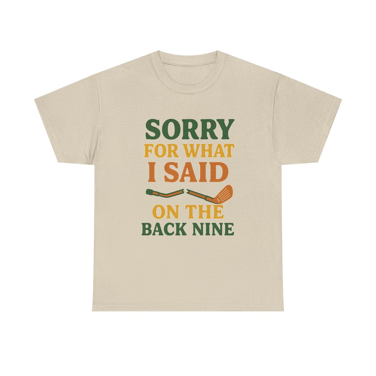 Sorry About the Back Nine Tee — Par & Pine original golf design, view 3