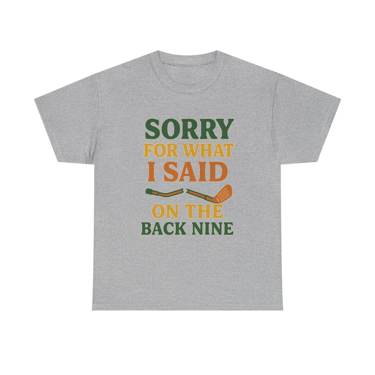Sorry About the Back Nine Tee — Par & Pine original golf design, view 4